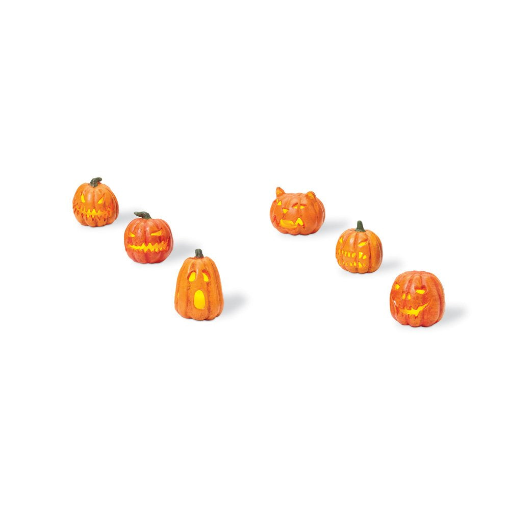 Department 56 Lit Jack-O-Lanterns (Set of 6)