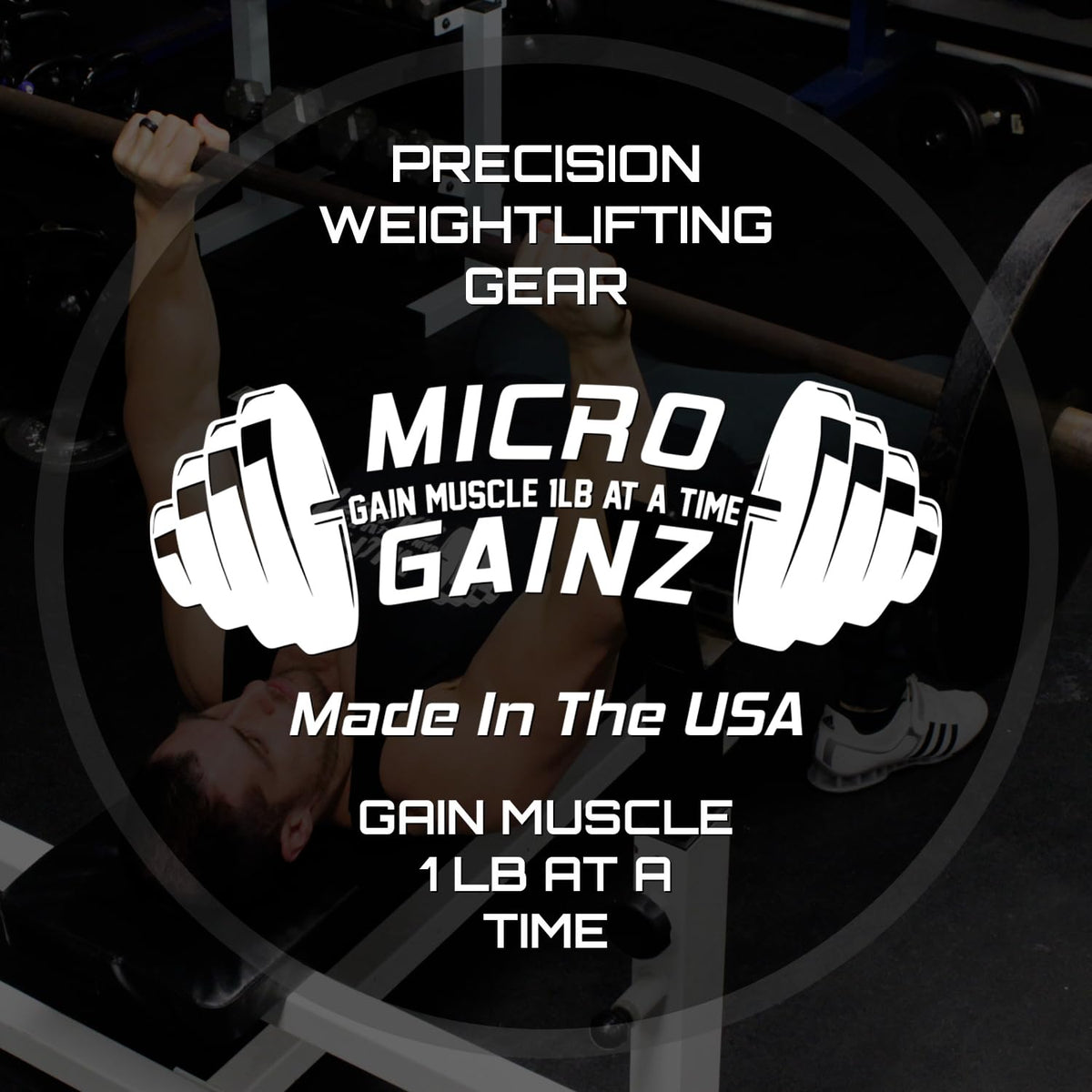 Micro Gainz Dumbbell Fractional 1.25lb Weight Plate, Ideal for Micro Loading, (Choose Color) 4 Piece Fractional Weight Plates, Designed for Dumbbell Training, Made In USA (Green)