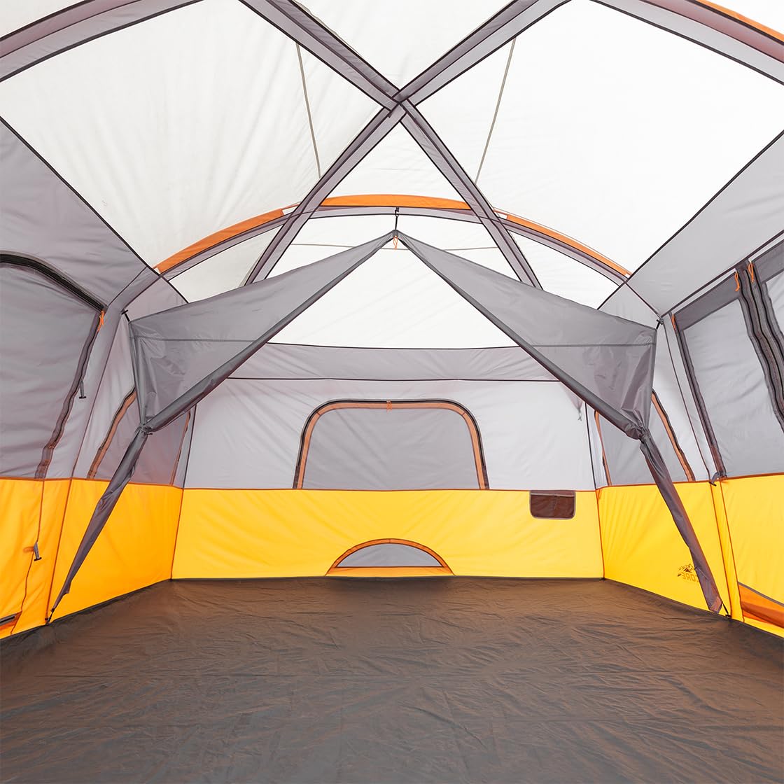 CORE 12 Person Tent | Large Multi Room Family Cabin Tent with Carry Bag for Outdoor Car Camping | Included Storage Pockets for Camping Accessories