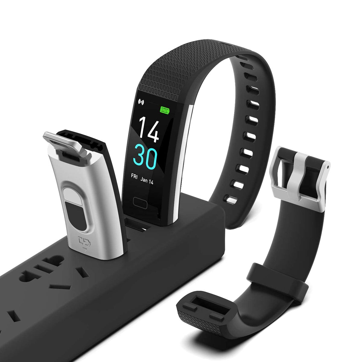 Fitness Tracker with Step/Distance/Calories Counter, Activity Tracker with Heart Rate Monitor, Slim Style Watch IP68 Waterproof, Sleep Monitor Tracker, Pedometer Watch for Women Men