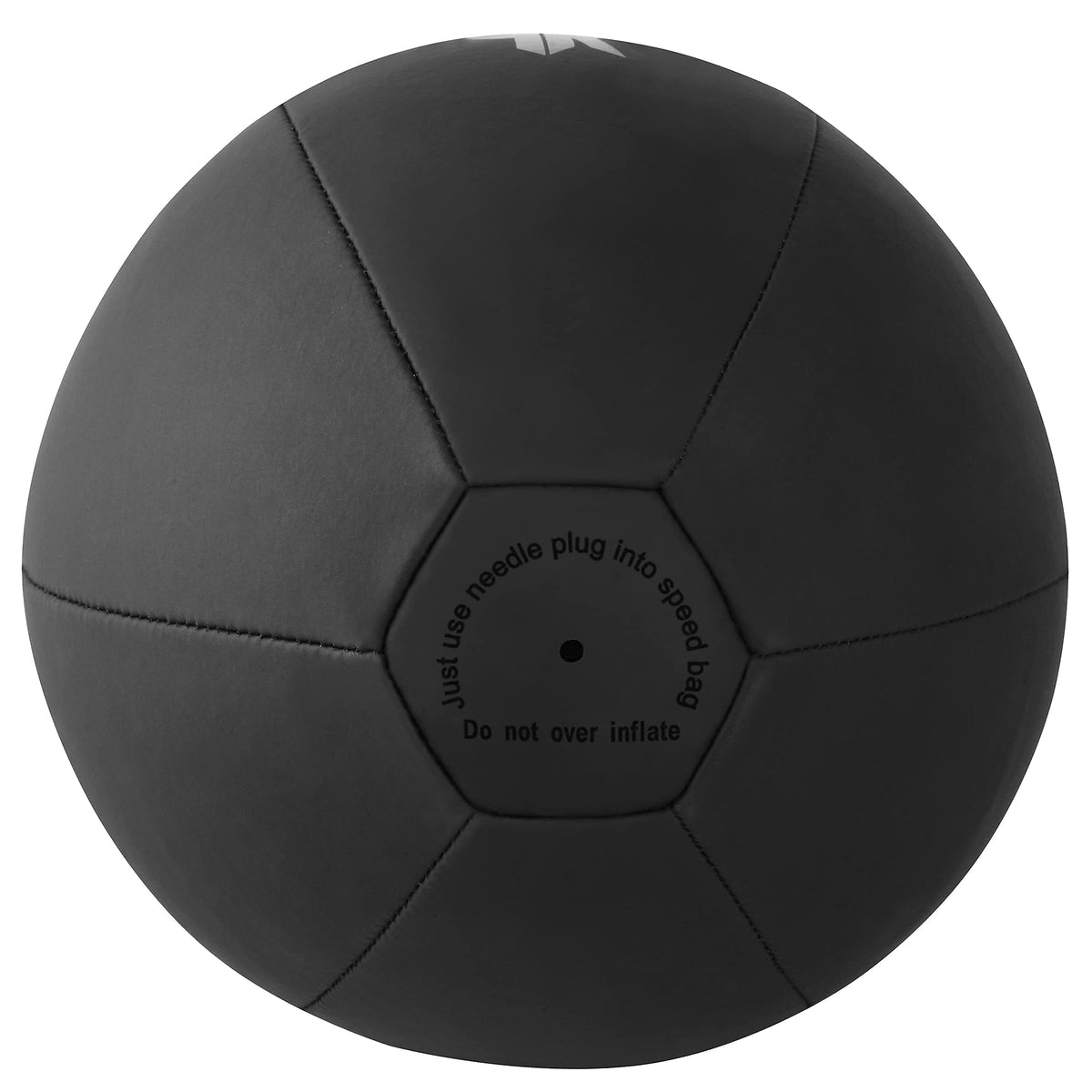 FISTRAGE Speed Ball Boxing Leather MMA Muay Thai Training Punching Dodge Striking Bag Kit Hanging Swivel Workout Speedball Kicking Platform (Black)
