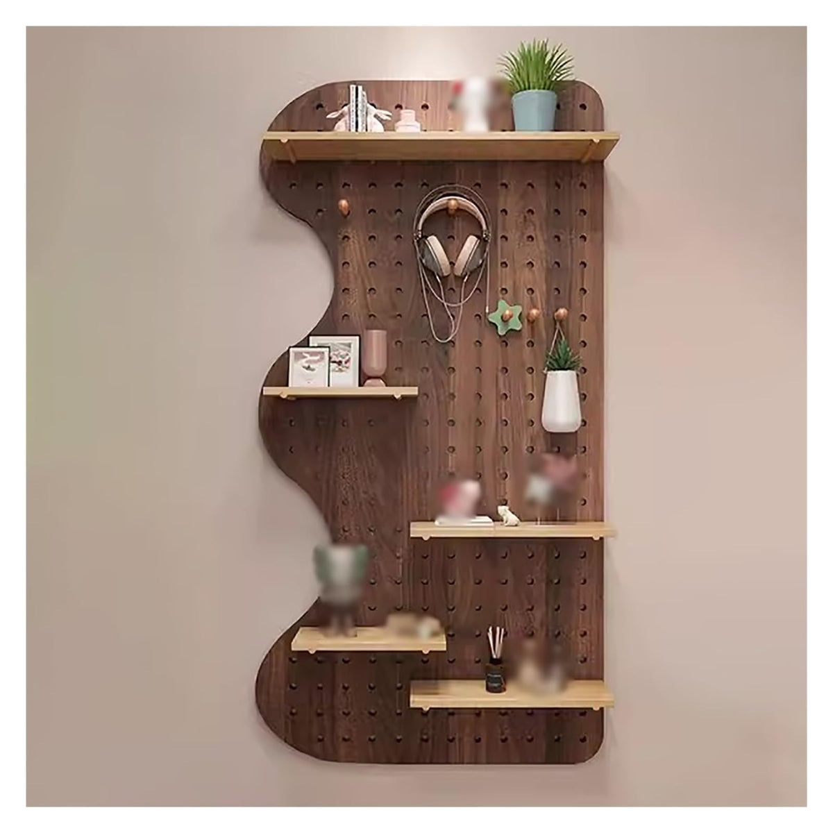 Grid Display Rack Grid Panel for Retail Display Floor Standing Flat Panel Display Stand,Pegboard Panels,Pegboard Wall Organizer,Pegboard Shelf Pegboard Panels Kit,Wooden Peg Boards,Peg Board