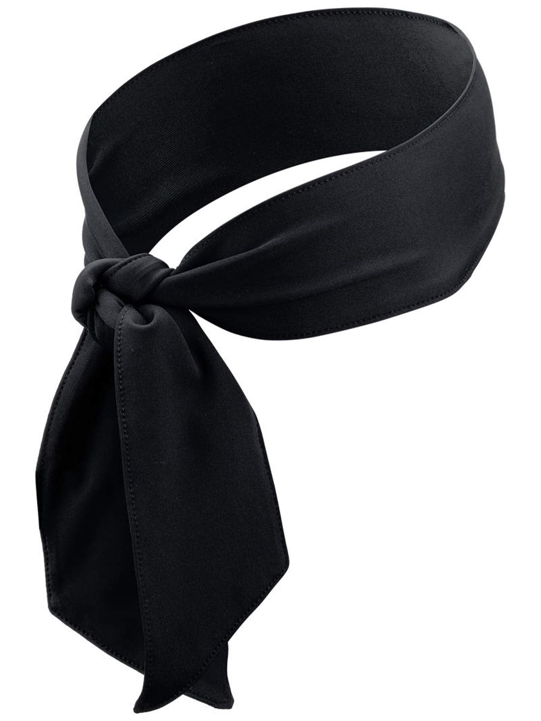 NIKE Dri-Fit Fury Sweat-Wicking Head Tie - Unisex (Black)