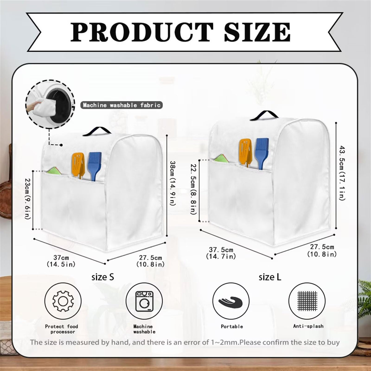 HUISEFOR Butterfly Stand Mixer Cover 4.5-5 Quart Hydrangea Floral Kitchen Appliance Dust Cover Universal for Air Fryers, Coffee Makers Pressure Cooker Mixer Parts & Accessories