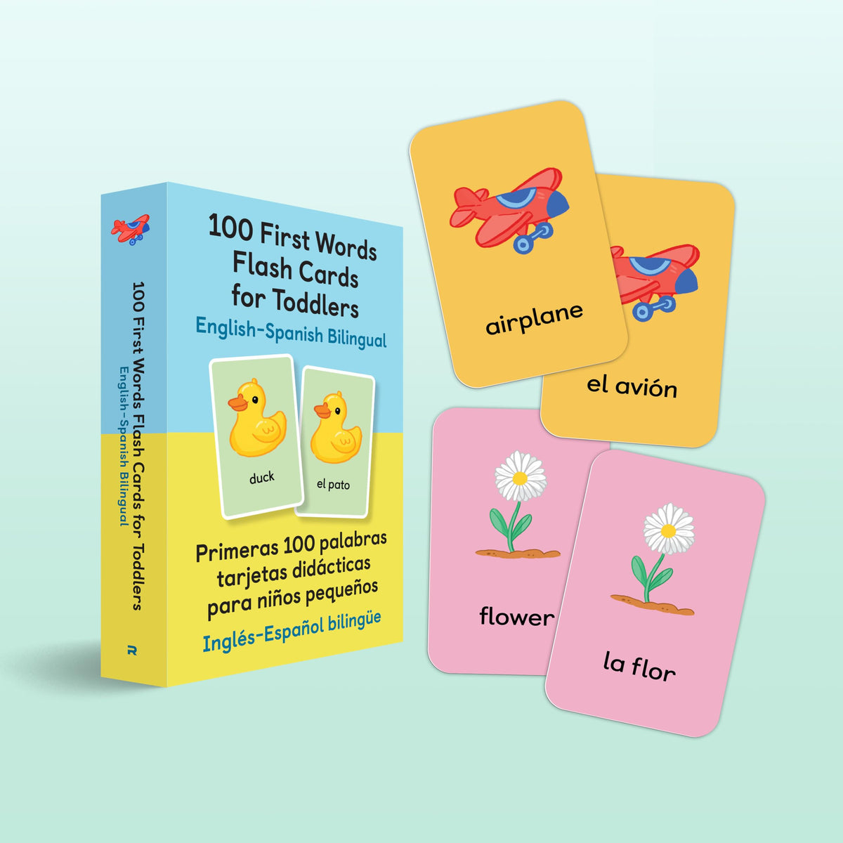 100 First Words Flash Cards for Toddlers: English-Spanish Bilingual: Primeras 100 palabras tarjetas didacticas para ninos pequenos