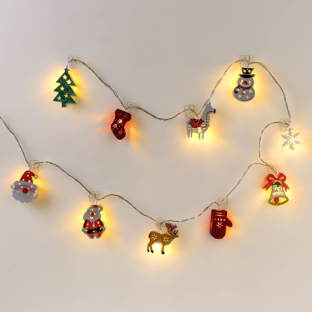 MOVELYST 240 Mini Clear Light Clips with 300 Adhesive Strips, Damage-Free Indoor Mini Wall Hooks for Hanging, Removable Clips for Christmas Decoration