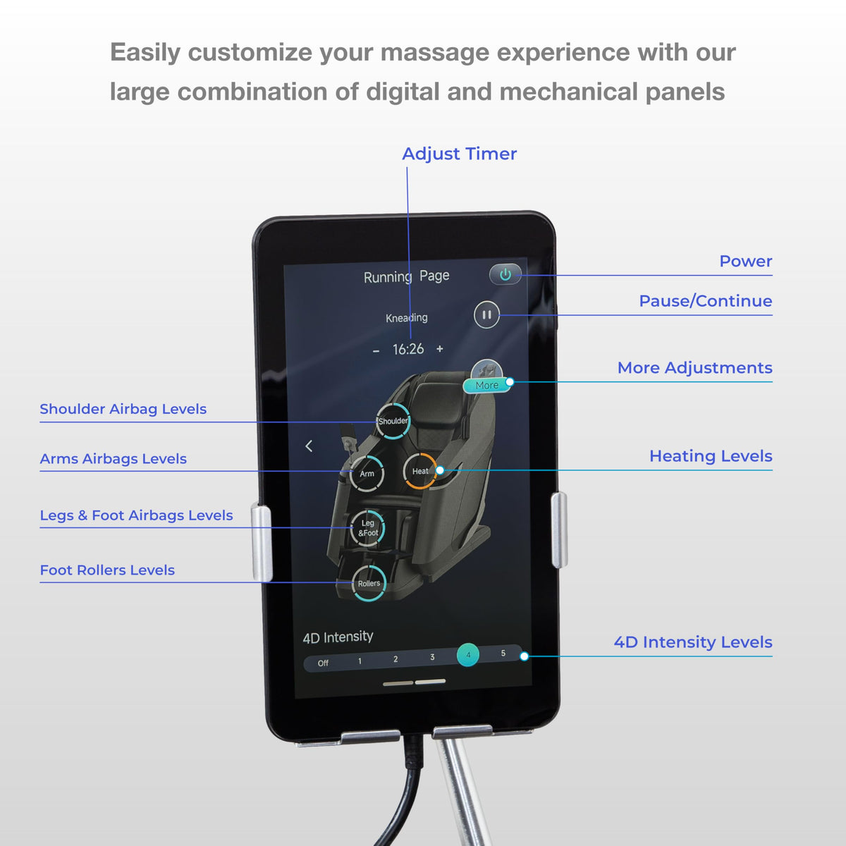 Osaki 2026 4D Ion l Full Body Massage Chair l 4D Massage Mechanism l Voice Control l 24 Auto Massages l SL-Track l Zero Gravity l Space Saving l Touchscreen Controller l Bluetooth Speaker (Brown)
