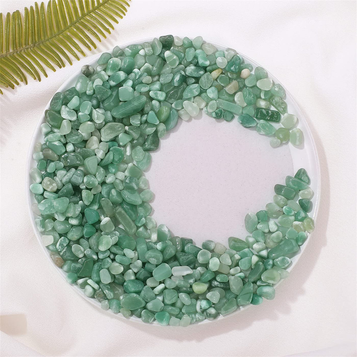 Green Aventurine Healing Crystal Chips Bulk Gemstones Sets Tumbled Crushed Stones Crushed Crystals Natural Rocks for Fountain Rocks Decoration Reiki Energy Balancing Meditation Aquarium Gravel 0.44lb