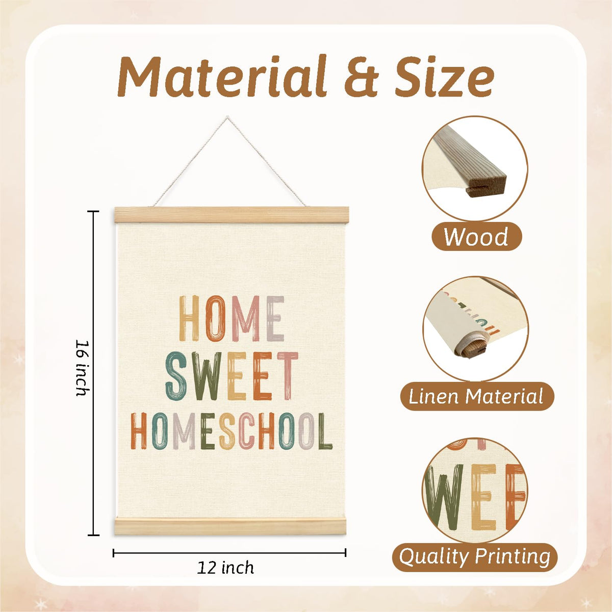 Lacama Sweet Classroom,Classroom Decor,Homeschool Decor, Teacher Appreciation Gift-Teacher's Day Gift-Door Sign-Playroom Homeschool Wall Decors