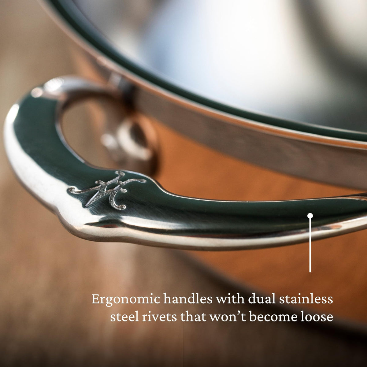 Hestan - CopperBond Collection - 100% Pure Copper Essential Pan, Induction Cooktop Compatible, 5 Quart