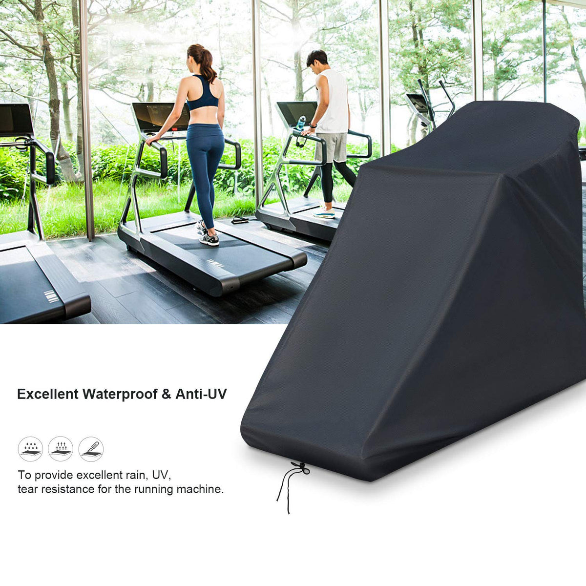 Aidetech Treadmill Cover for NordicTrack T Series 6.5S, Treadmill Covers Waterproof Outdoor for Home, Exercise Equipment Cover Indoor & Outdoor -78 x 37 x 59 inch
