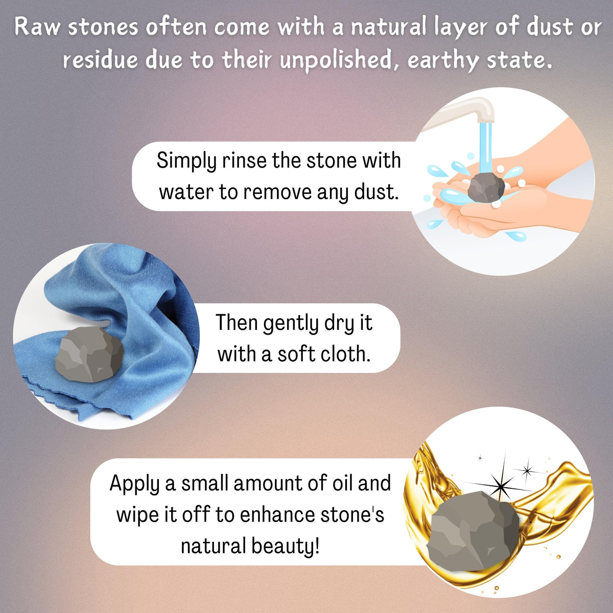 Amazing Gemstone 2 Pieces Sunstone Raw Crystals and Healing Stones, Natural Rocks for Tumbling and DIY Raw Stones and Crystals