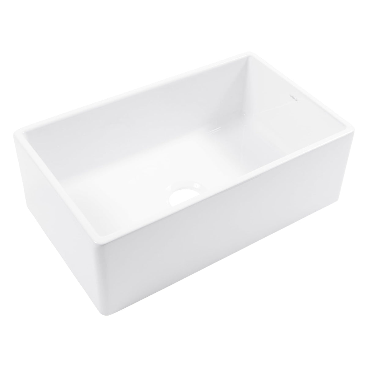 Sinkology Austen 30 Inch Farmhouse Sink Matte Black Fireclay Apron Front Single Bowl – Deep Basin, Undermount, Fits 33 Inch Cabinet