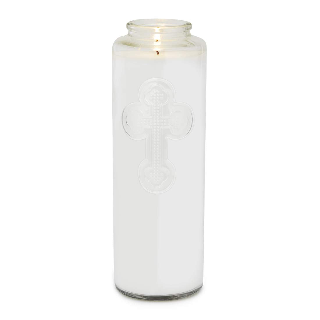 Root Candles Prayer Candles Clear Glass Devotional 7-Day Prayer Candle, 1-Count, Day of The Dead (Spanish)