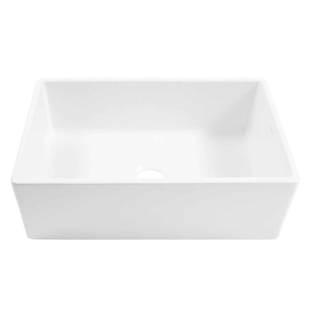Sinkology Austen 30 Inch Farmhouse Sink Matte Black Fireclay Apron Front Single Bowl – Deep Basin, Undermount, Fits 33 Inch Cabinet