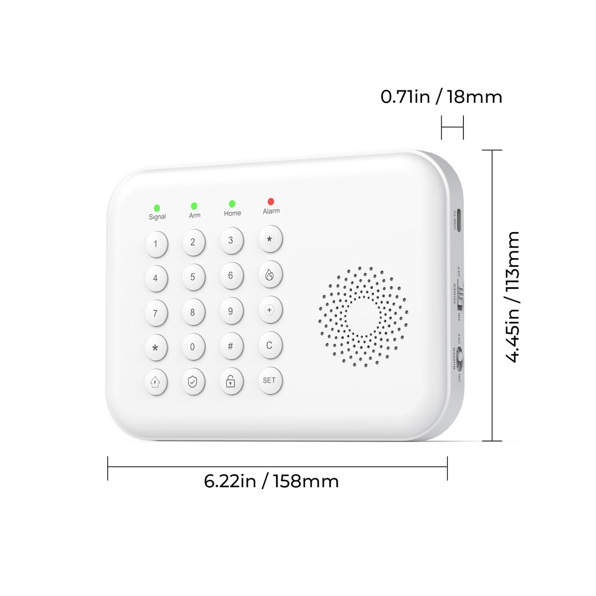 Hapippofa Wireless Home Security System, 8-Piece DIY Kit, No Monthly Fees, WiFi & 4G, Instant App Alerts, Works with Alexa & Google, Door Sensors, Motion Detection, Remote Control