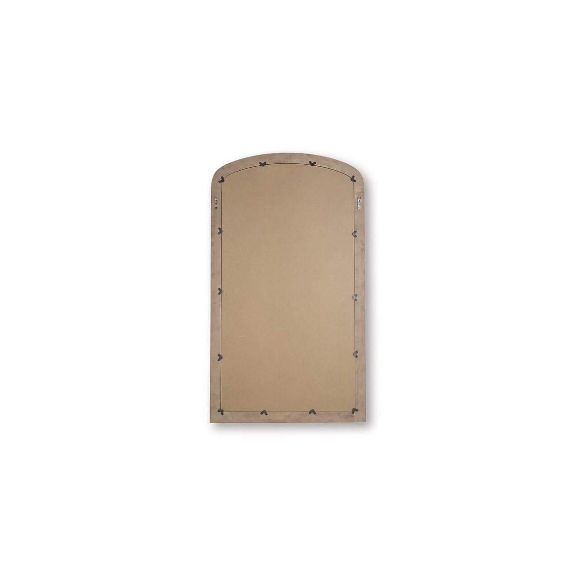 Signature Design by Ashley Fintan Modern Full Length Arched Floor Mirror with Thick Frame, Gold