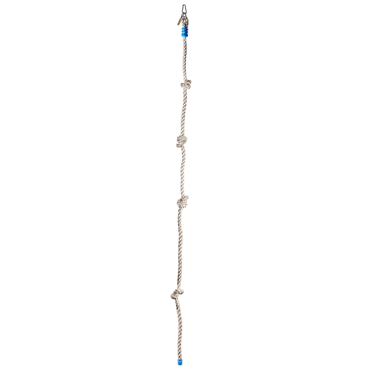 MONT PLEASANT Climbing Rope for Kids, 8.2 FT Long with 4 Knotted Steps, Playground Accessories, Rope Swing for Obstacle Course, Treehouse Swingset Accessories Training for Kids Outdoor（Grey）