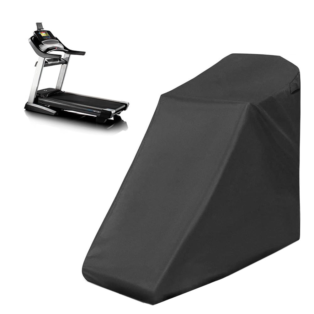 Treadmill Cover Waterproof, Dustproof Running Machine Cover Exercise Workout Equipment Protective with Windproof Drawstring and Air Vents for Home Gym Indoor Outdoor (1)