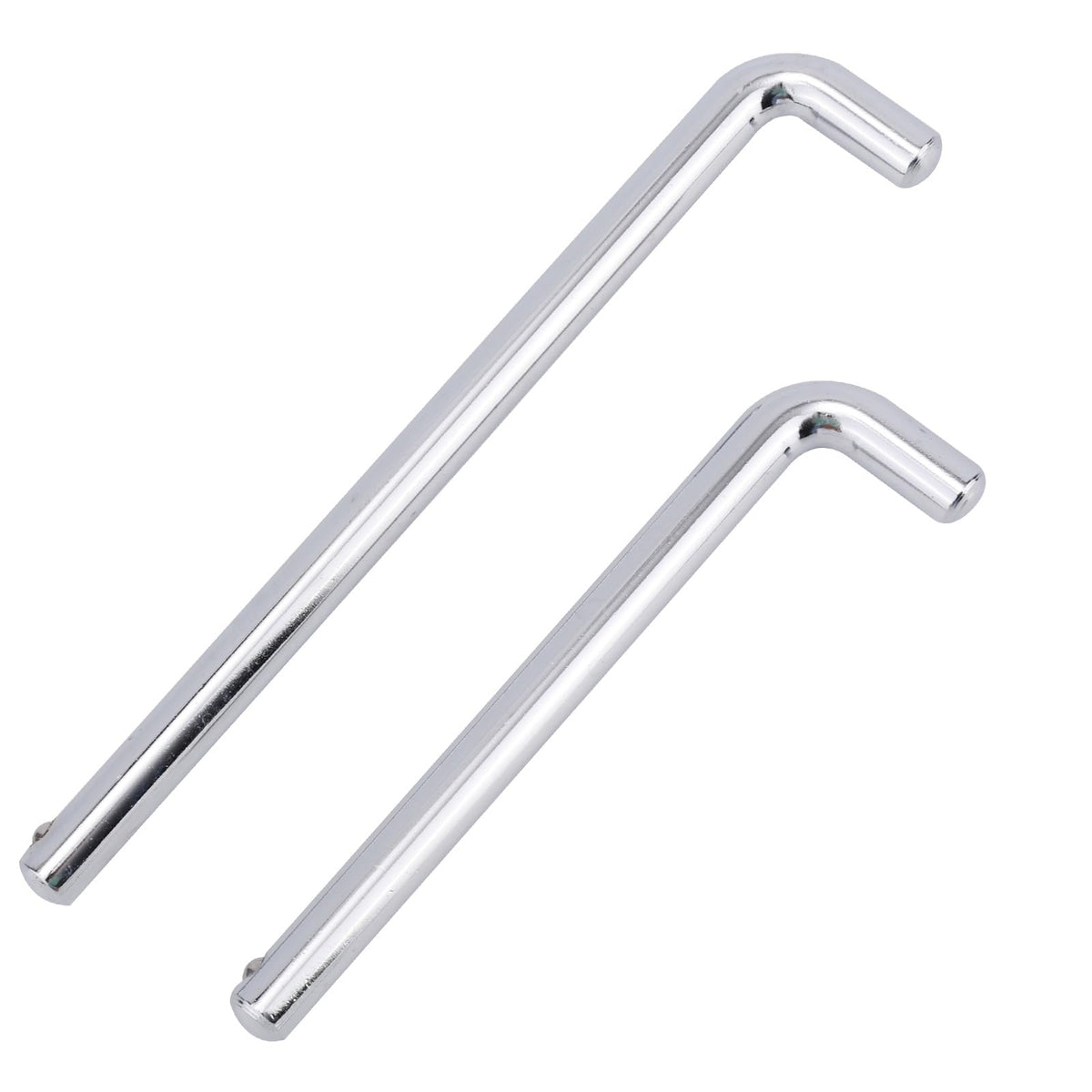 NQEUEPN 2pcs Weight Stack Pin, 3/8in Diameter 6in/15.3cm & 4.4in/11.2cm Weight Loading Pin L Shaped Stack Extender Selector Inserts Gym Fitness Equipment for Home Gym