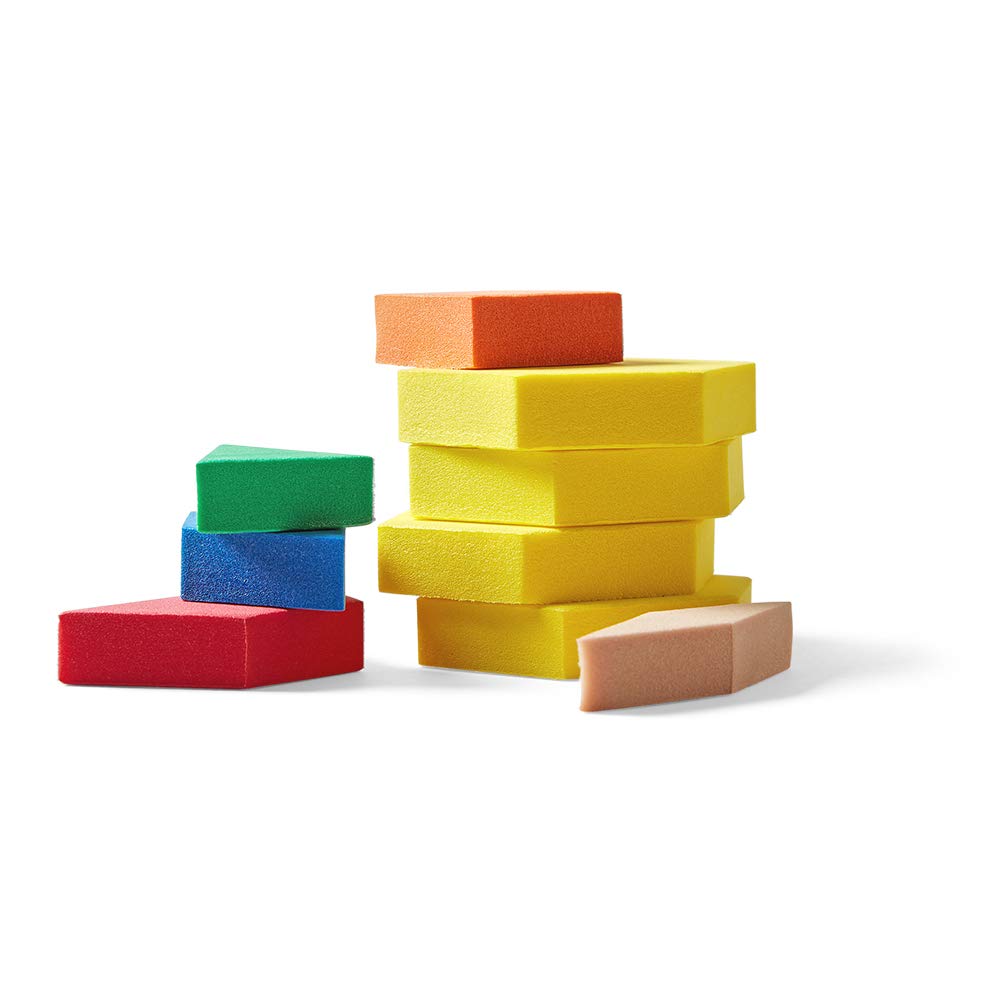 hand2mind Foam Pattern Blocks, Geometric Shapes for Kids, Pattern Play, Toddler Pattern Blocks, Learning Shapes for Kindergarten, 3D Shapes Manipulatives, Sorting Math Blocks (Set of 1,250)