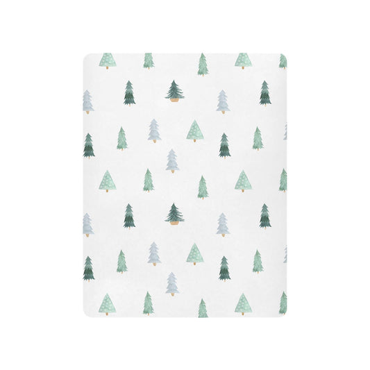 Burbuja Christmas Tree Crib Sheet for Boys Girls, Fitted Crib Sheet 28 x 52 in for Standard Crib & Toddler Bed Mattresses, Soft & Breathable