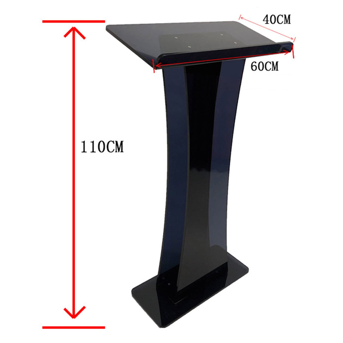 LaseVe Podium Podium Acrylic Lectern Pulpit Transparent Podium Church Wedding Podium School Stage Host Business Office Furniture Conference Display Stand