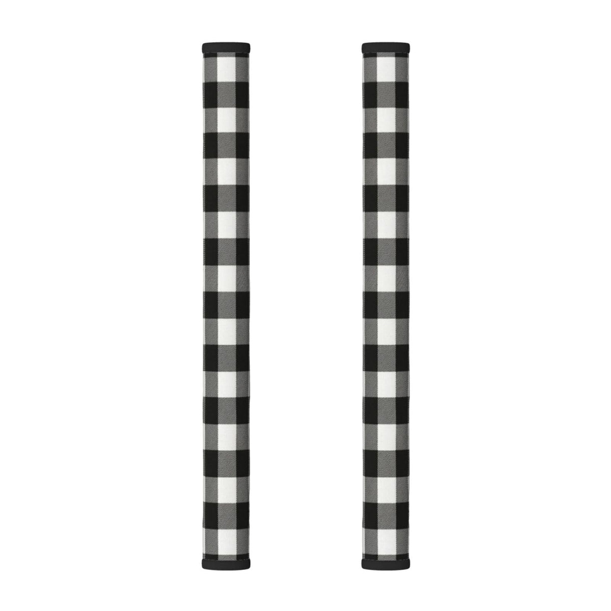 Non Slip Refrigerator Handle Covers 2pcs ,Neoprene Refrigerator Door Handle Covers For Fridge, Oven, Dishwasher & Microwave, Decorative Kitchen Appliance Handle Covers,Black And White Buffalo Plaid