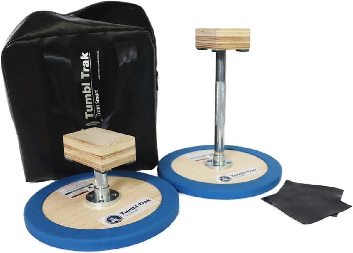 Tumbl Trak 3 in 1 Adjustable Handstand Canes – High Canes, Low Canes & Yoga Blocks – Gymnastics, Acrobatics, & Contortionist Equipment for Skill Development