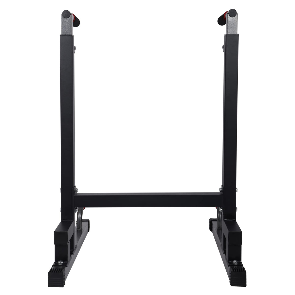 BalanceFrom Multi-Function Dip Stand Dip Station Dip bar with Improved Structure Design, 500-Pound Capacity, Black