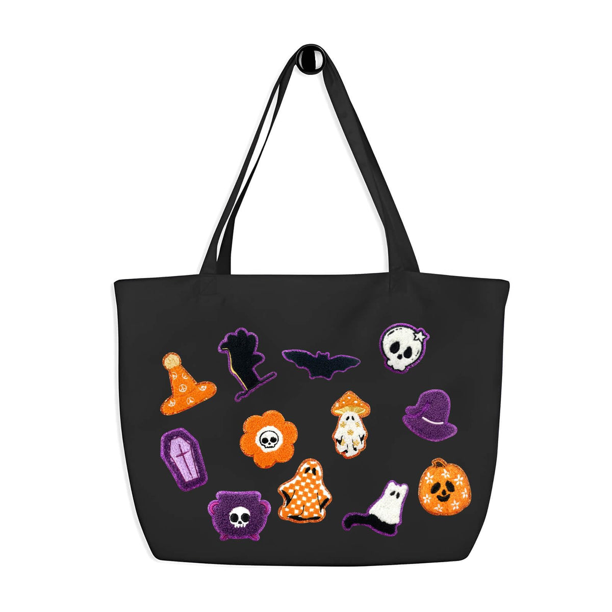 12-Piece of Halloween Ghost Pumpkin Skull Patch, Iron-on/Sew-on Funny Badge Patch Applique Embroidered Patches for Clothing, Jeans, Backpacks, Hats, DIY Accessories & Crafts, Bags, Jackets