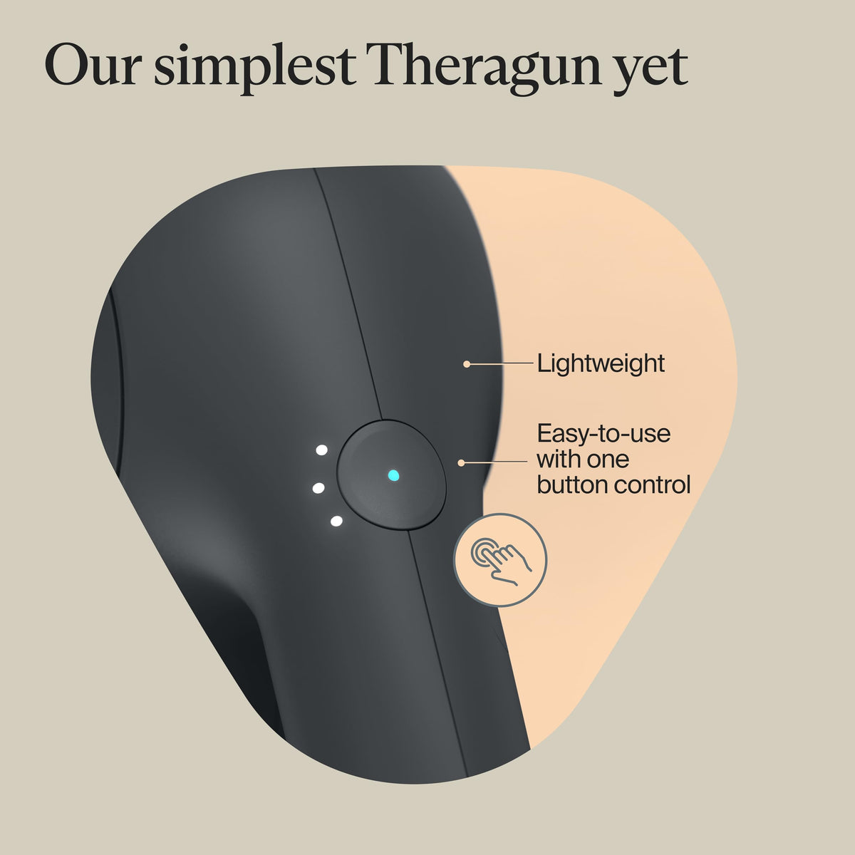 TheraGun Therabody Relief - Quiet Deep Tissue Therapy Massage Gun - Bluetooth Enabled, Electric Percussion Massage Gun & Personal Massager for Pain in The Neck, Back, Leg, Shoulder and Foot (Black)