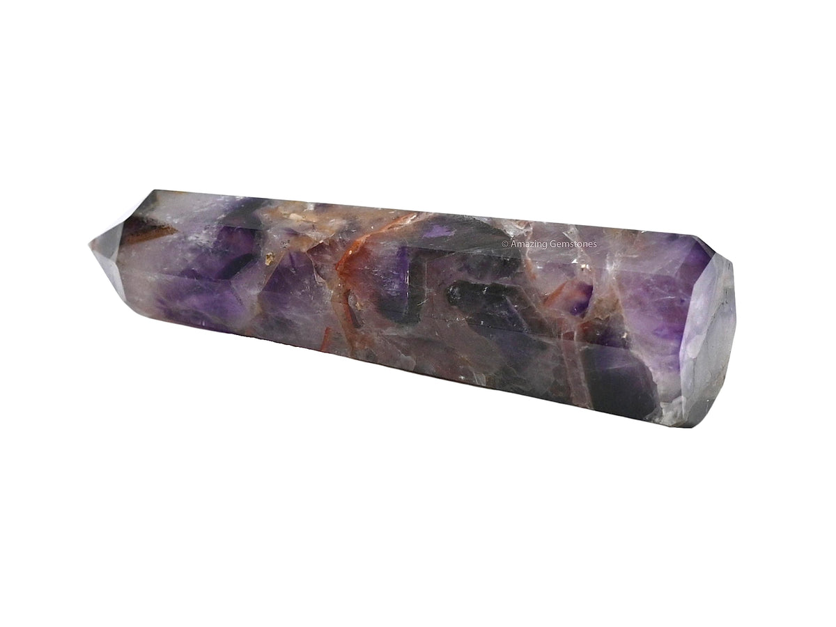 Amazing Gemstone Amethyst Chevron Crystal Towers ~ Natural Healing Crystal Point Obelisk for Reiki Healing and Crystal Grid (3" to 4" INCH)