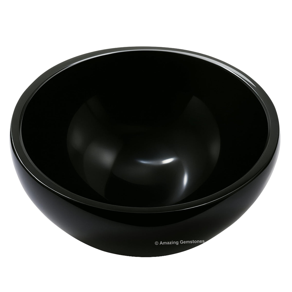 Black Tourmaline Crystal Bowl - 2 Inch Decorative Bowls for Room and Home Decor - Gemstone Healing Crystals for Elegant Display, Positive Energy Balance and Gift