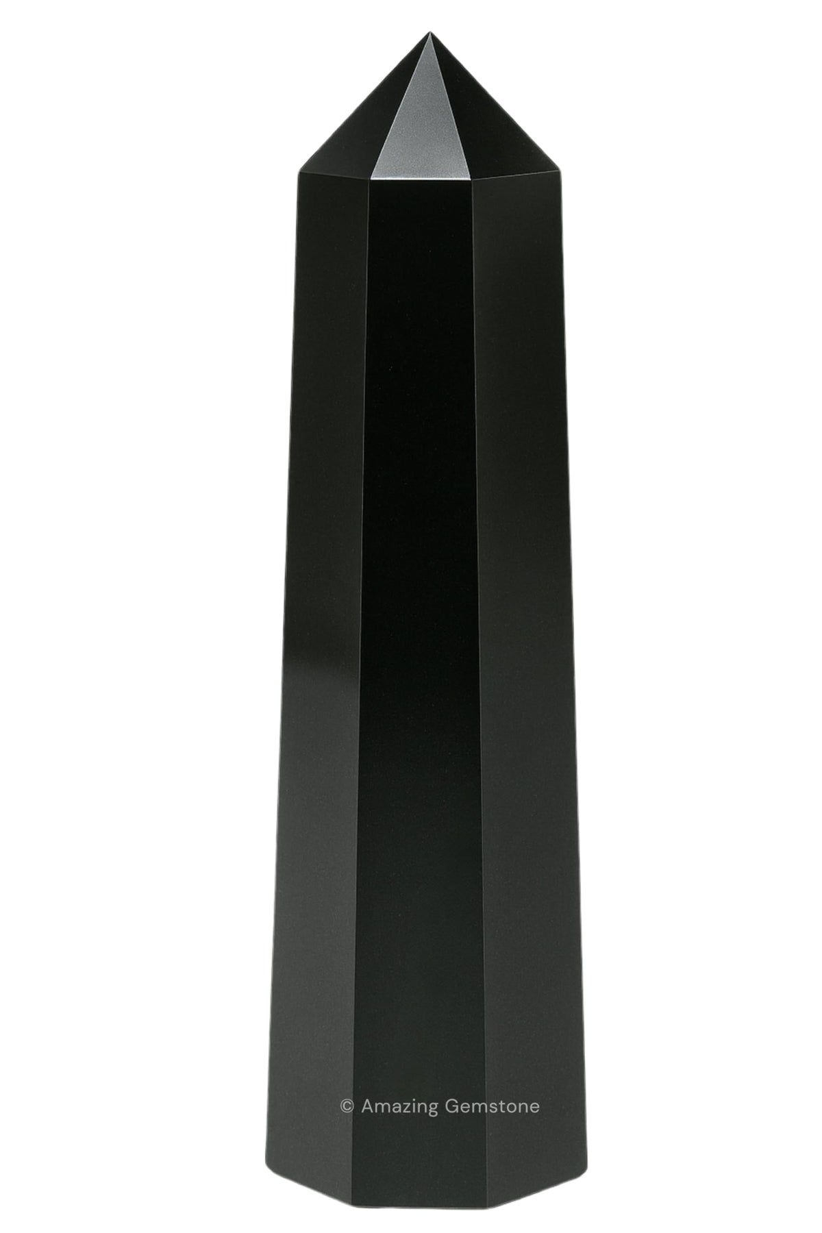 Amazing Gemstone Black Obsidian Crystal Towers ~ Natural Healing Crystal Point Obelisk for Reiki Healing and Crystal Grid (3" to 4" INCH)