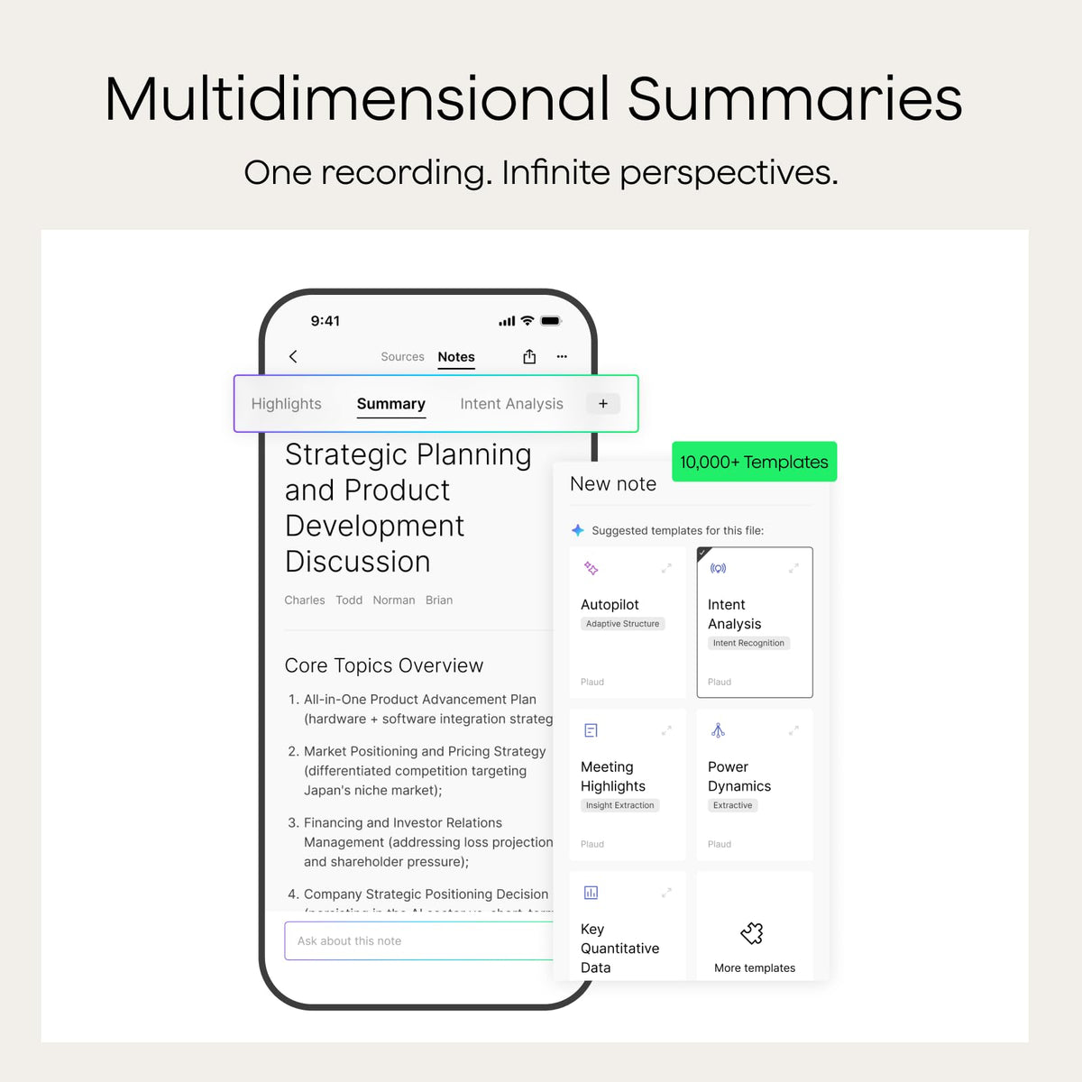 Plaud Note AI Voice Recorder, Note Taker w/Case, App Control, Transcribe & Summarize with AI, Support 112 Languages, for Meetings, Calls, Lectures, Professionals, Teams, Navy Blue, Non-Pro Version