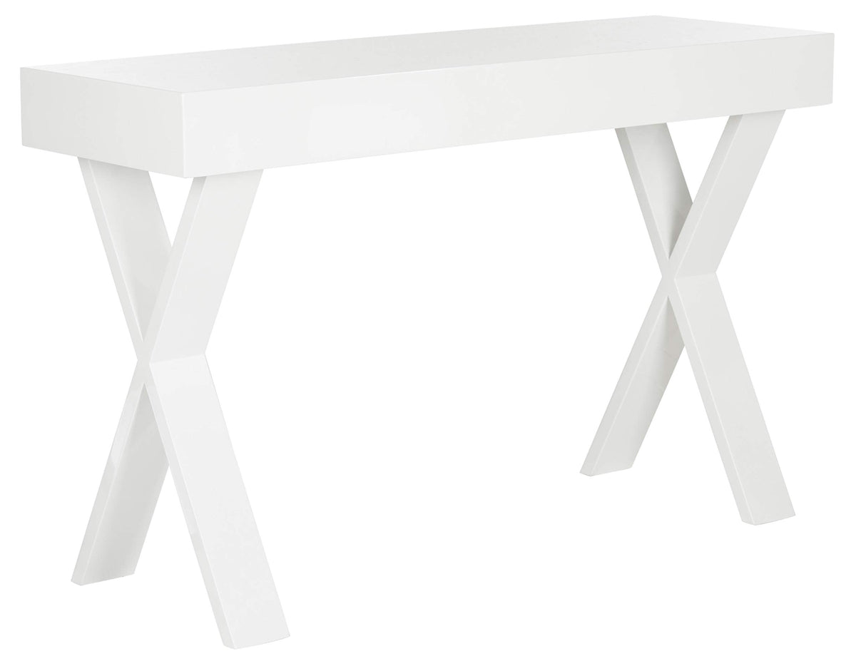 Safavieh Home Collection Alessia White Lacquer 1-Drawer Vanity Desk