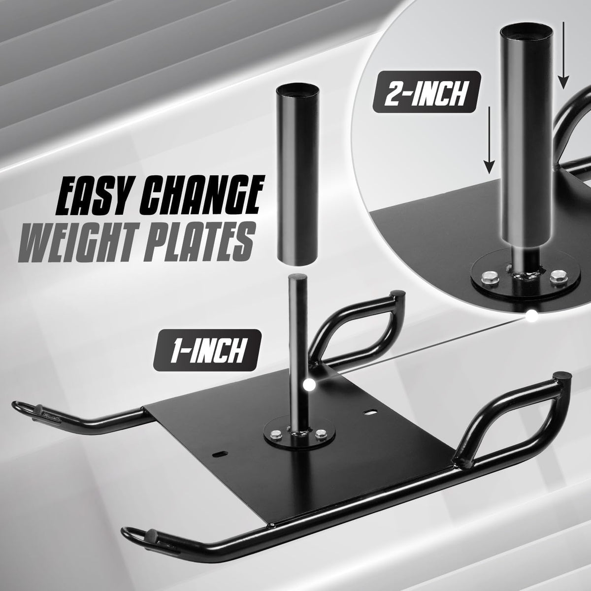 Yes4All Weighted Training Pull Sled with Vest, Steel Buckle, Fit for 1-2 Inch Plates, Sled Workout Equipment, Sport Power Sled for Athletic Exercise and Speed Improvement