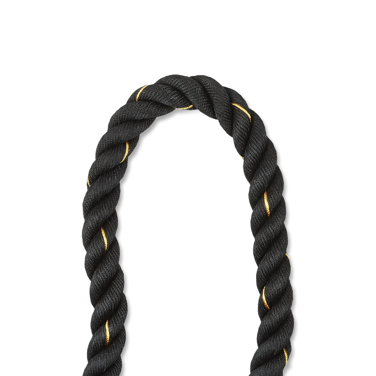 Amazon Basics Battle Rope for Home Gym Workout, Exercise Training Equipment, CrossFit, Strength Training, 1.5 Inch x 30 Feet, Black