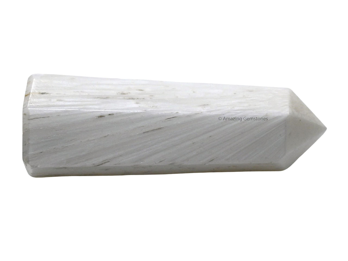 Amazing Gemstone Scolecite Crystal Towers - Natural Healing Crystal Point Obelisk for Reiki Healing and Crystal Grid (2" to 3" INCH)