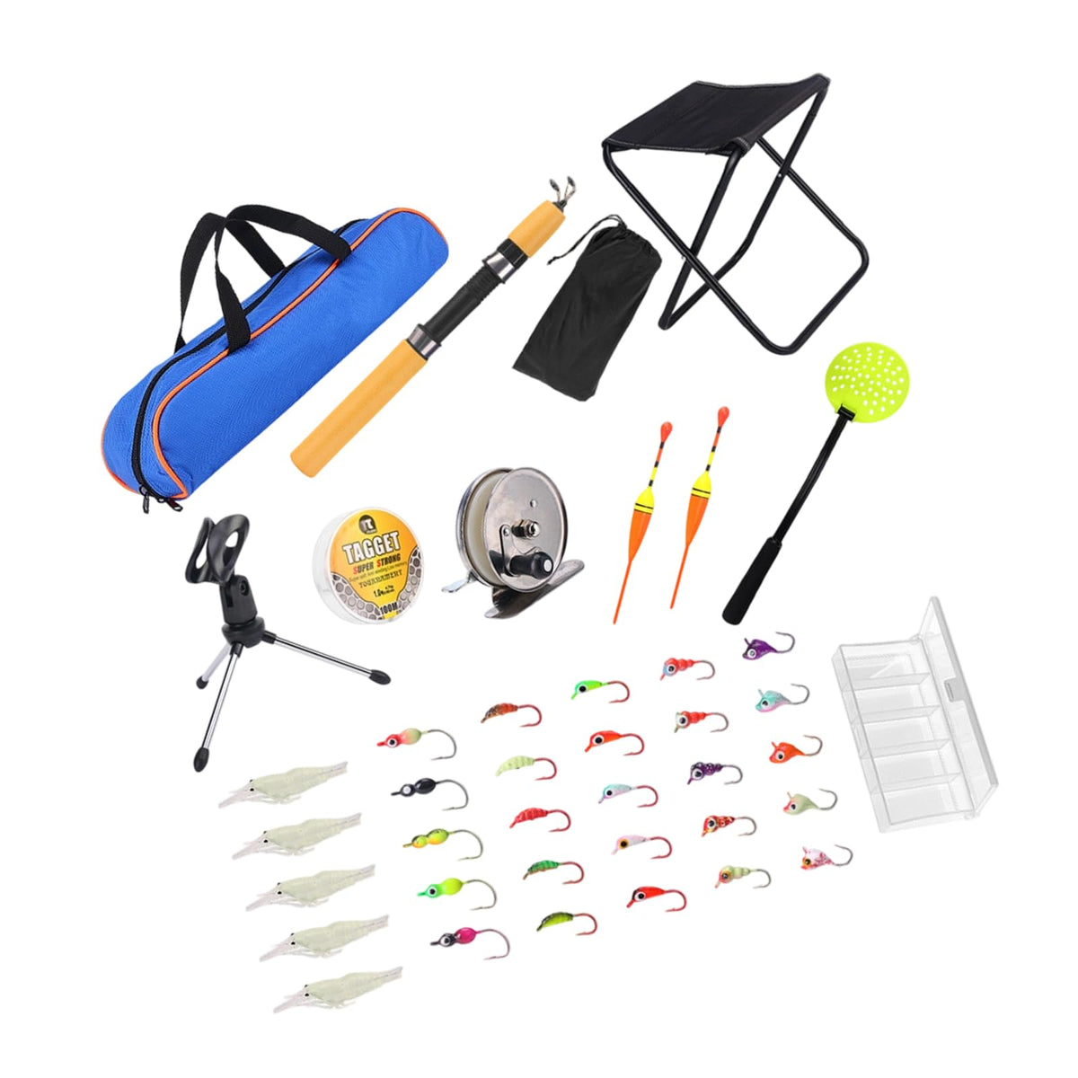 Ice Fishing Gear Durability Nylons and Construction with Heavy Type Iron Tool for Extreme Weather Conditions Quickly Access Ice Fishing Equipment Bag