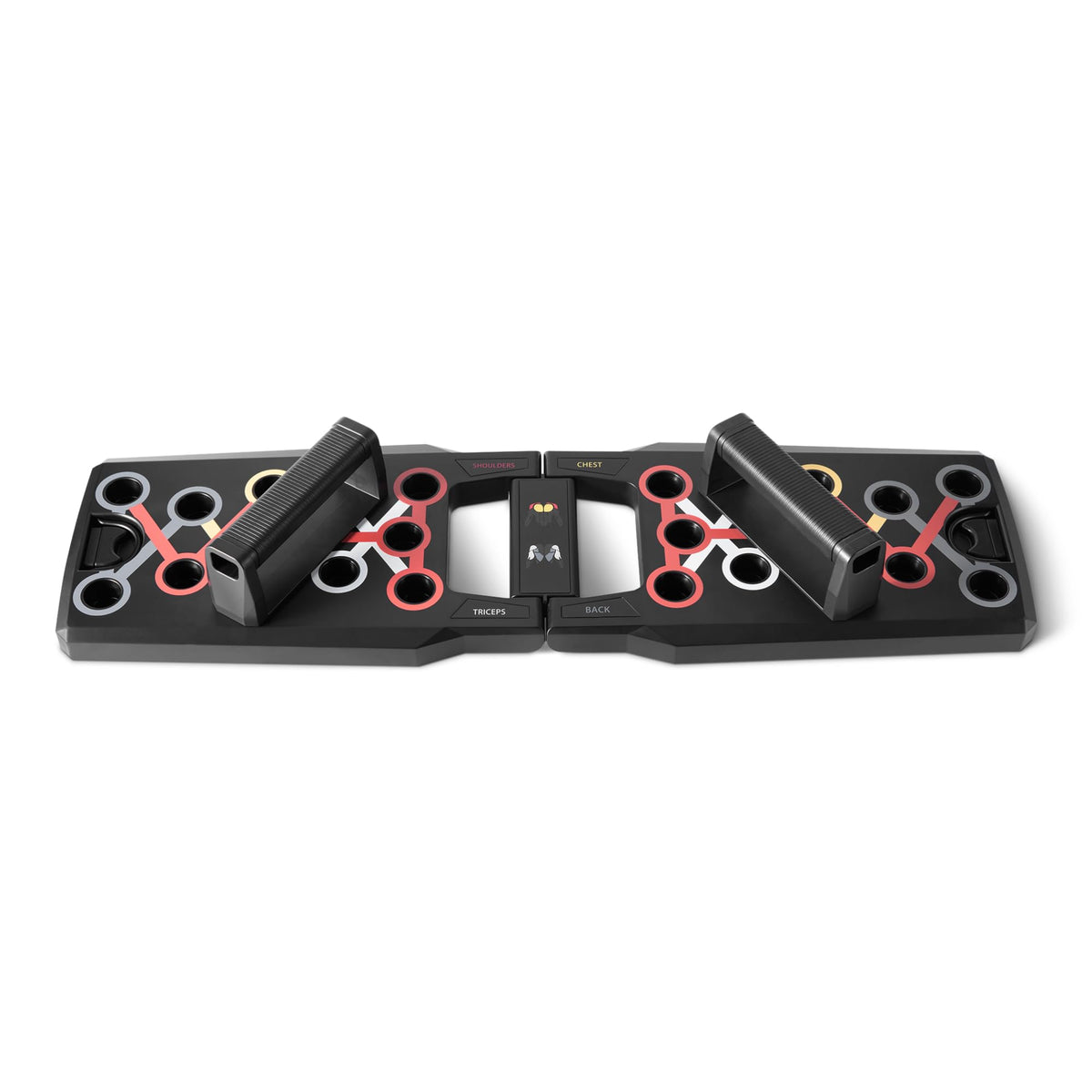 Amazon Basics Push Up Board, Black, 24-in-1 – Multi-Position Training System for Upper Body Strength & Muscle Building – Portable Home Gym Equipment