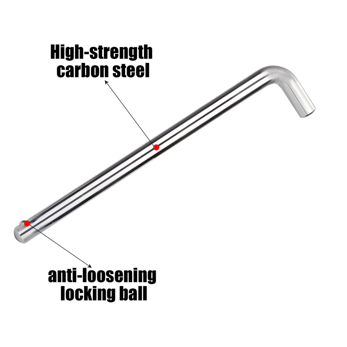 NQEUEPN 2pcs Weight Stack Pin, 3/8in Diameter 6in/15.3cm & 4.4in/11.2cm Weight Loading Pin L Shaped Stack Extender Selector Inserts Gym Fitness Equipment for Home Gym