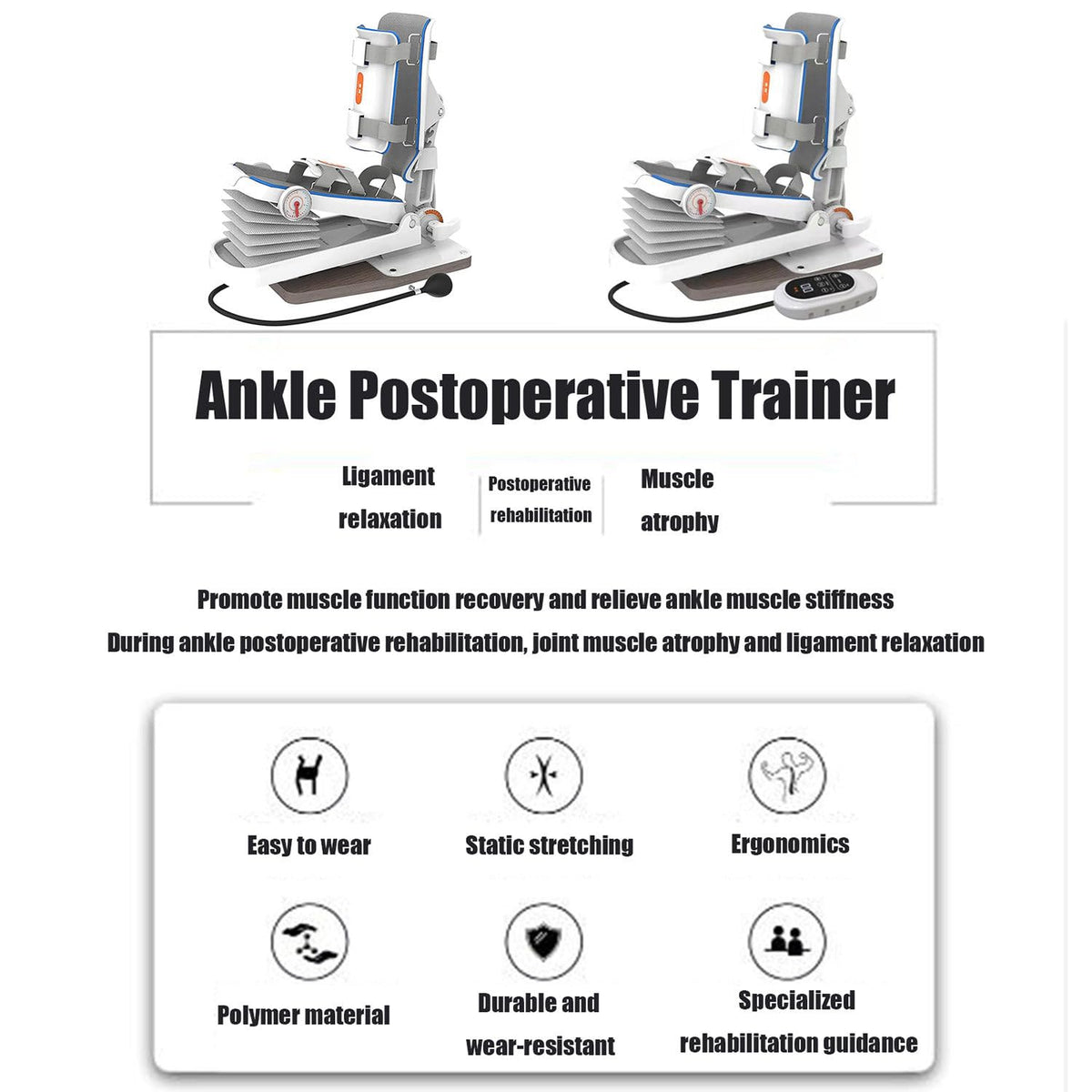 Ankle Joint Rehab Training Equipment,Ankle Post-Operative Trainer,Foot Rehabilitation Training Equipment,Static Stretch Correction Electric