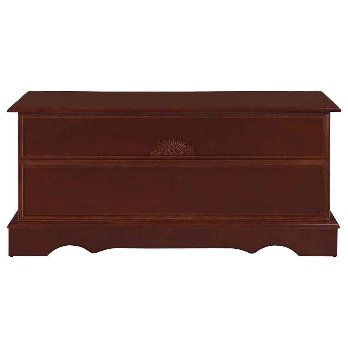 Generic Traditional Rectangular Cedar Chest, 22"H x 40"W x 21"D, Brown, Storage-Chest