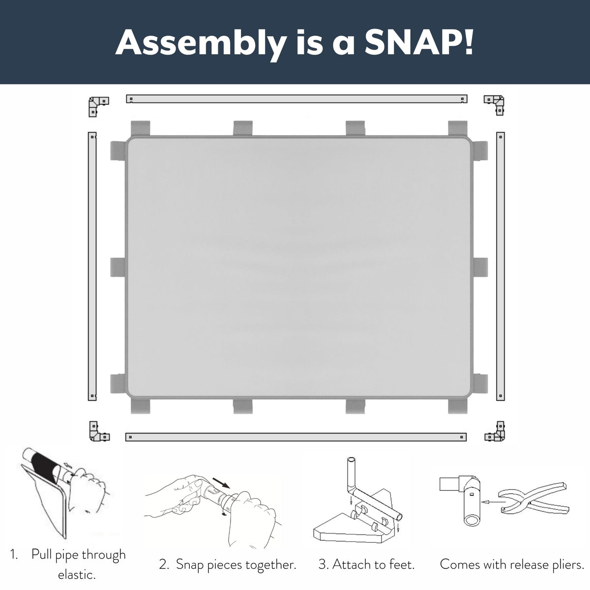 Children's Factory Big Screen PlayPanel, Kids Room Divider, Classroom Privacy Screen, Cantilever Feet Included, Glacier Gray