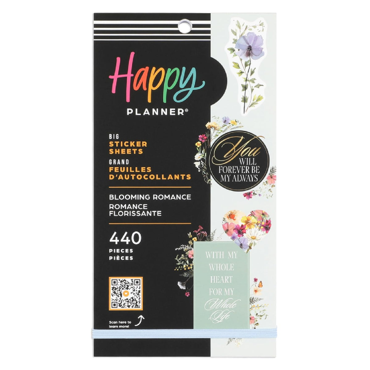 Happy Planner Blooming Romance 30-Sheet Classic-Size Sticker Pack for Wedding Planning