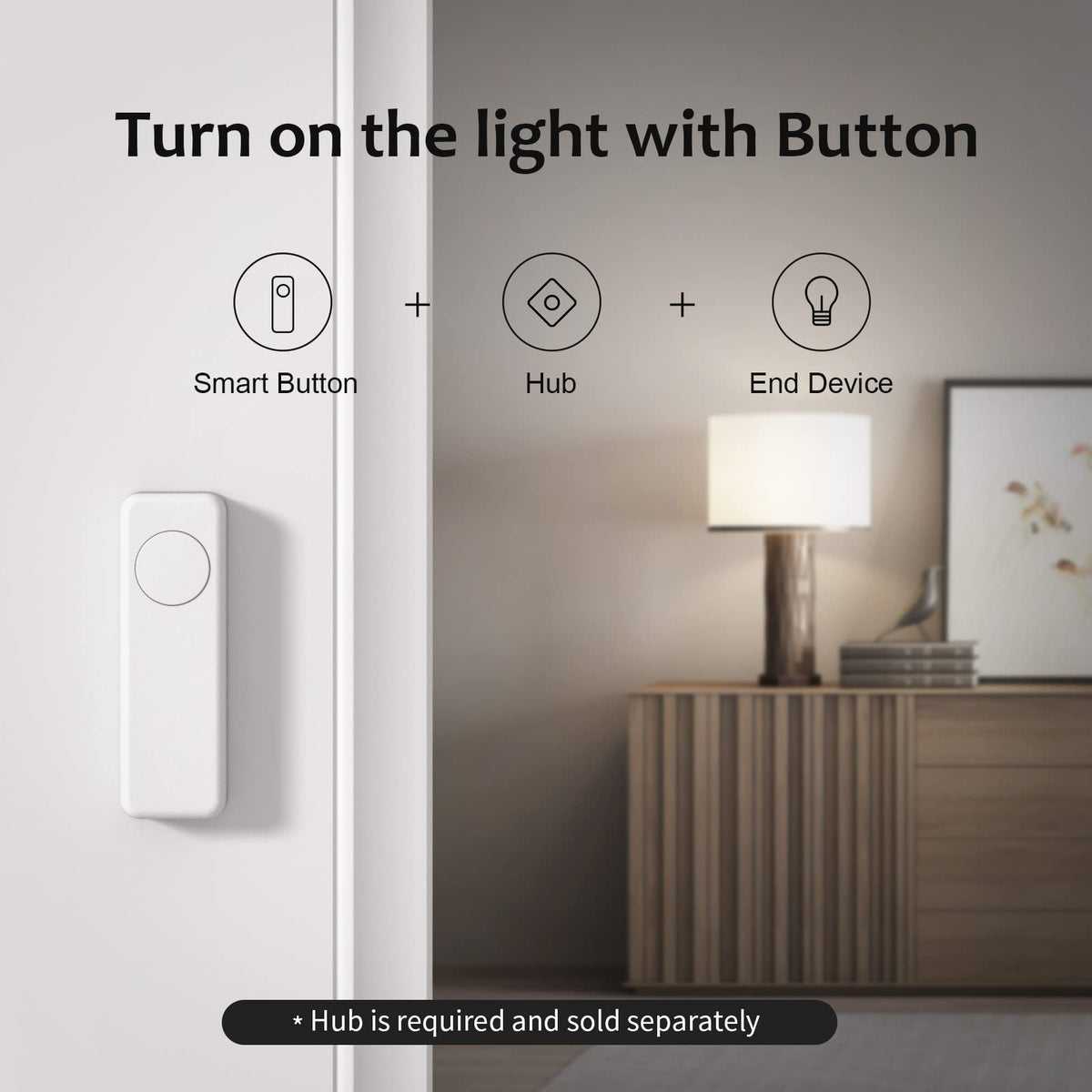 THIRDREALITY ZigBee Smart Button Red, 3-Way Remote Control, Require Zigbee hub, Work with SmartThings, Aeotec, Hubitat, Home Assistant, Third Reality Hub, Battery Included.