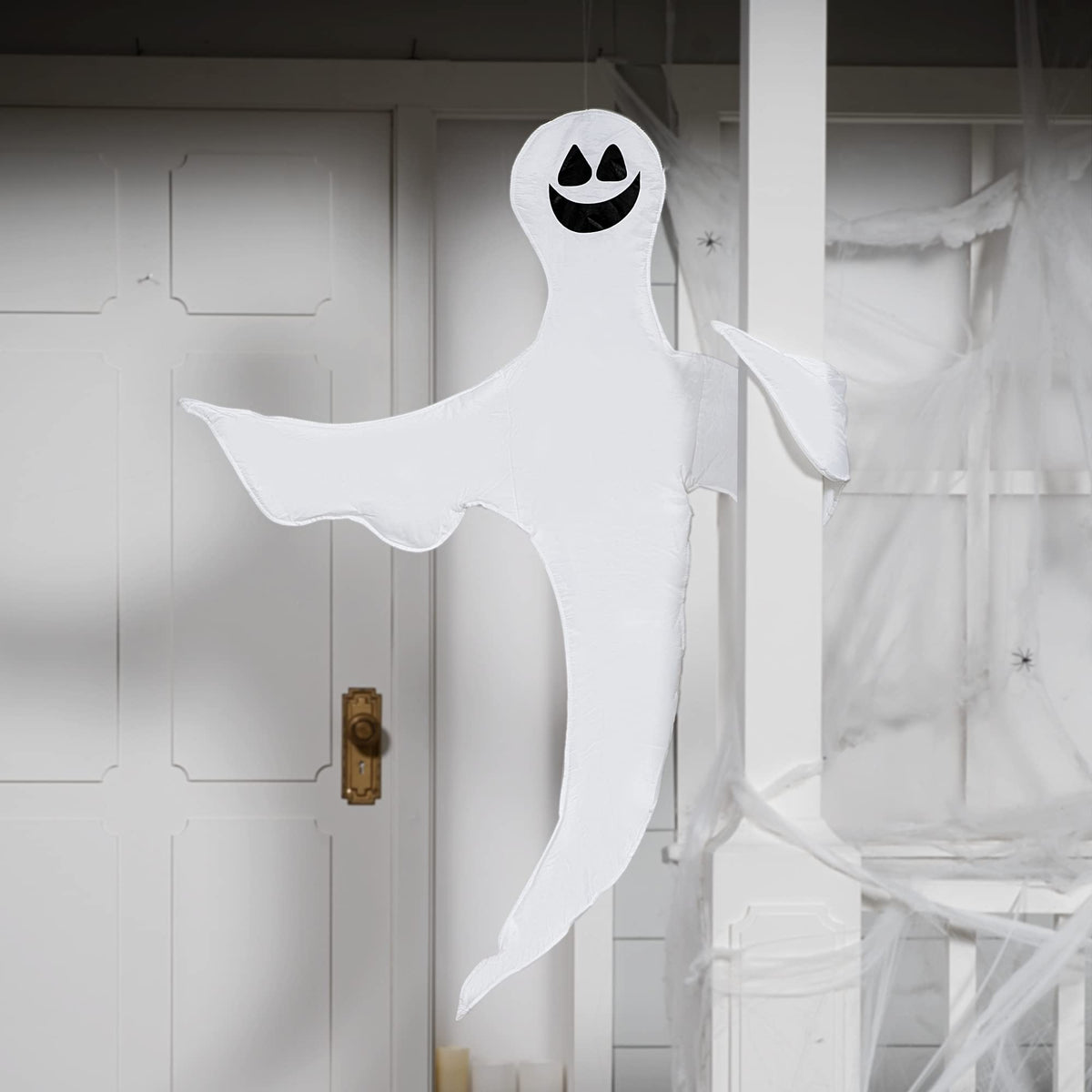 JOYIN Halloween Tree Wrap Ghost Decoration Outdoor, Smiling Hanging Ghost Decorations for Halloween Lawn, Tree Decor, Party Supplies