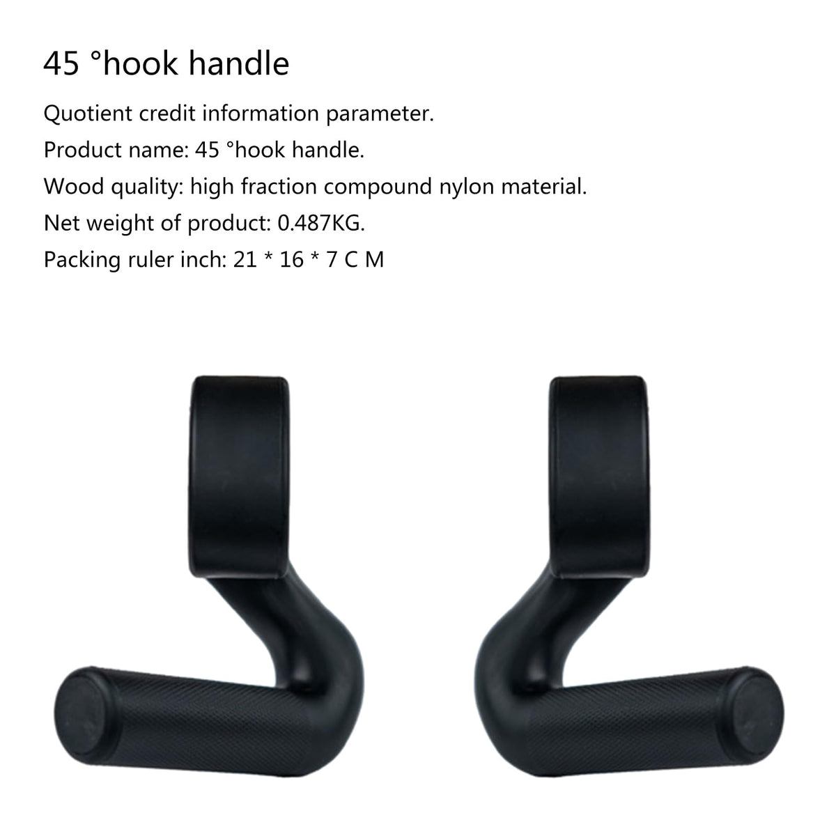 LOXGO Nonslip Fitness Hook Handle Grip Pulls Up Resistance Band Handle Cable Machine Attachments for Strength Training Pulls Up Resistance Band Handle